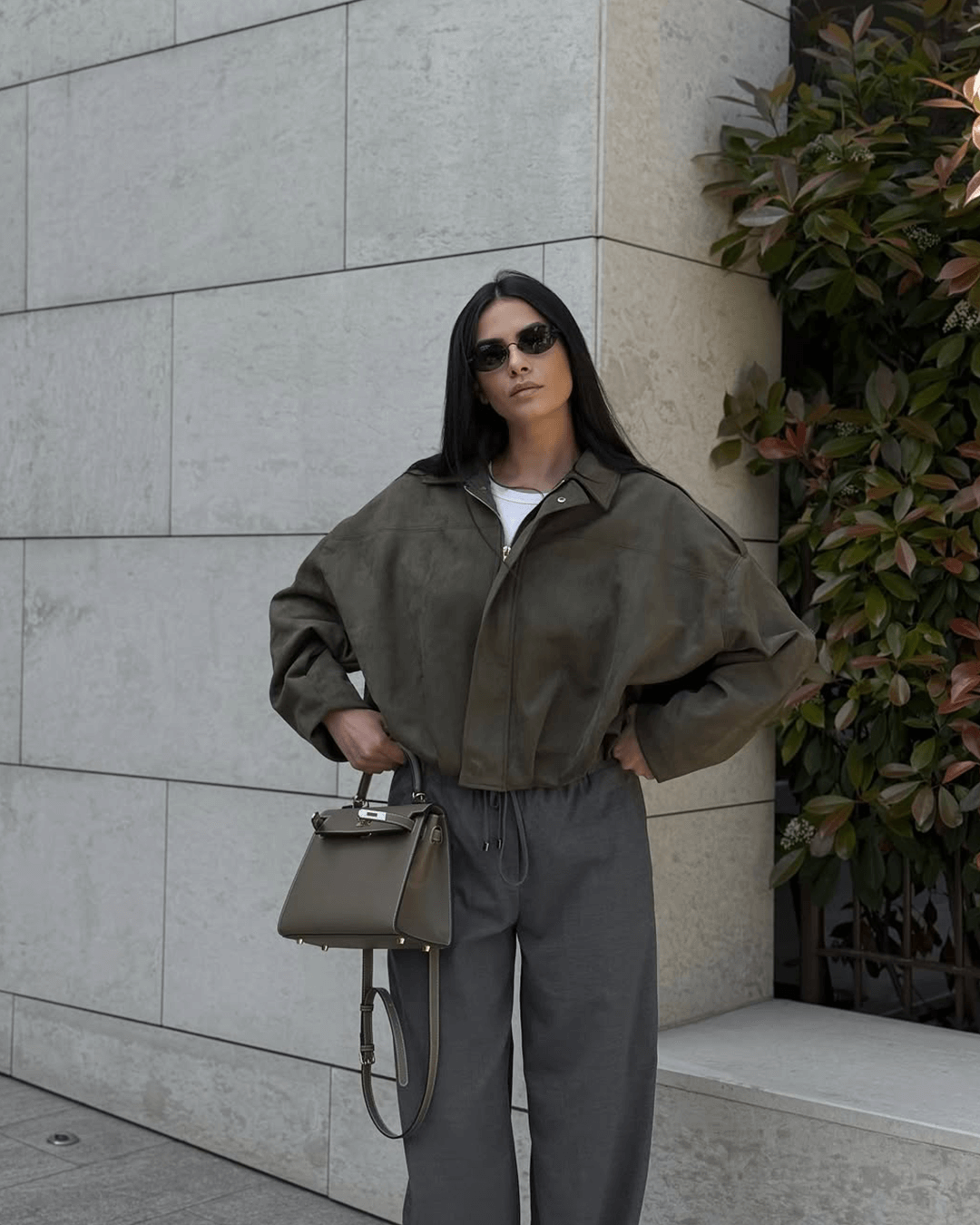 Katherine Women's Suede Bomber Jacket - Soft Suede-Finish Spring Layer - Image 4