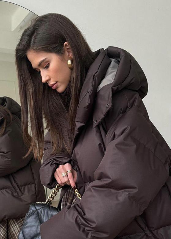 Leila Oversized Detachable Hood Puffer Jacket - Women's Fall and Winter Outerwear - Image 7