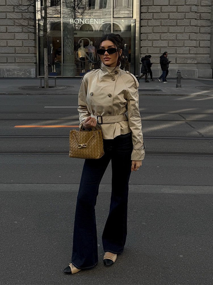 Linda Trench Coat - Women's Fall and Winter Outerwear - Image 5