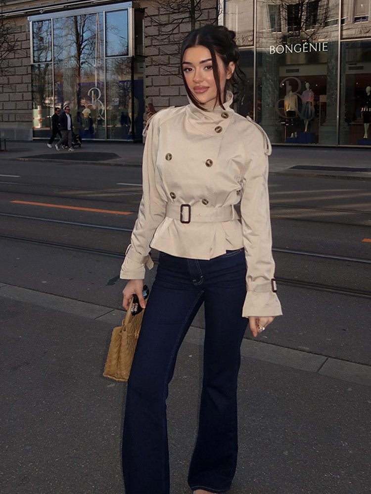 Linda Trench Coat - Women's Fall and Winter Outerwear - Image 3