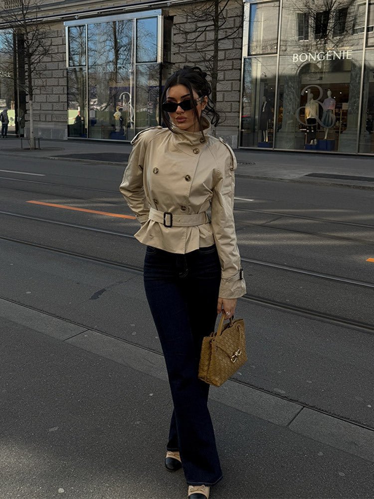 Linda Trench Coat - Women's Fall and Winter Outerwear - Image 6