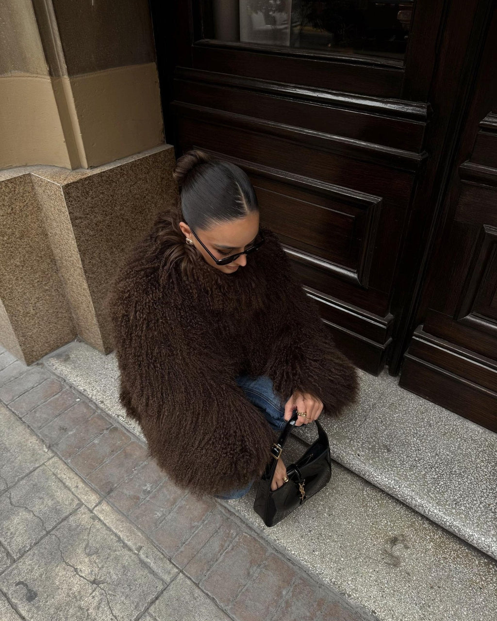 Liza Fuzzy Faux Fur Coat - Soft Winter Outerwear Jacket - Image 11