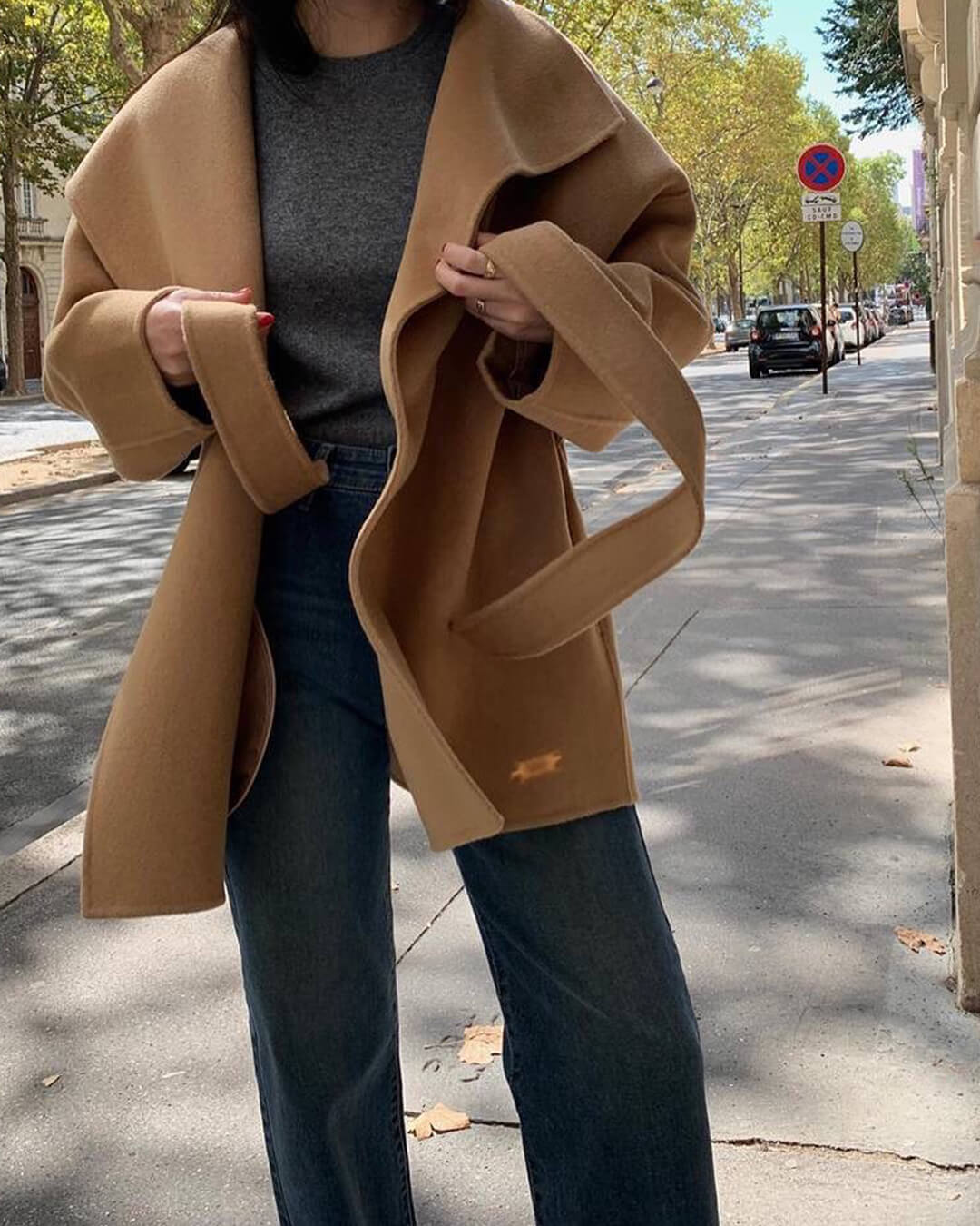 Lorelie Belted Wrap Coat - Women's Fall and Winter Outerwear - Image 7