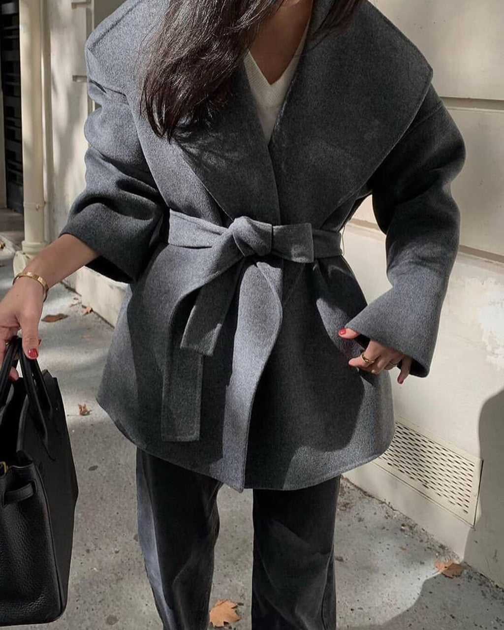 Lorelie Belted Wrap Coat - Women's Fall and Winter Outerwear - Image 9