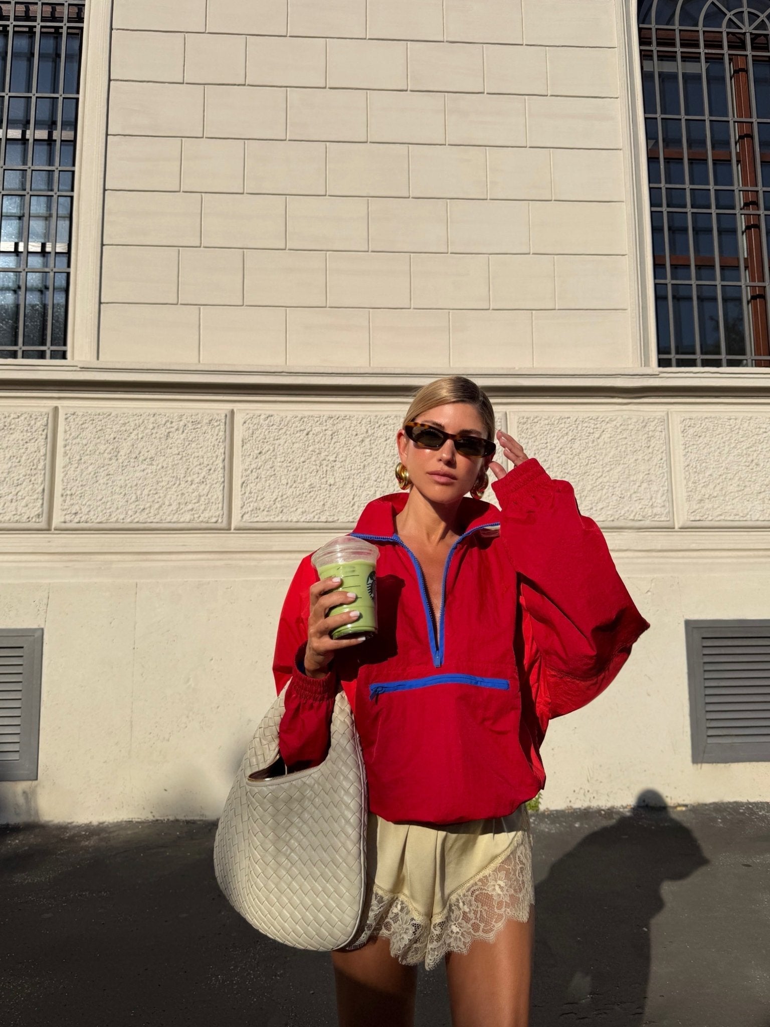 Margot Women's Colorblock Half-Zip Windbreaker - Lightweight Nylon Jacket - Image 7