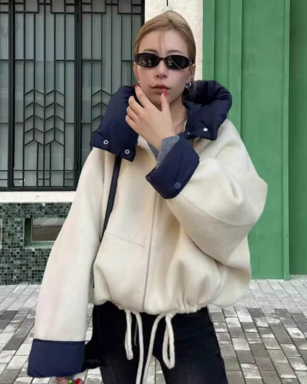 Marie Hooded Jacket - Women's Fall and Winter Outerwear - Image 9
