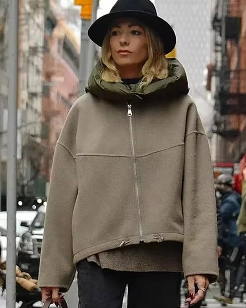 Marie Hooded Jacket - Women's Fall and Winter Outerwear - Image 13