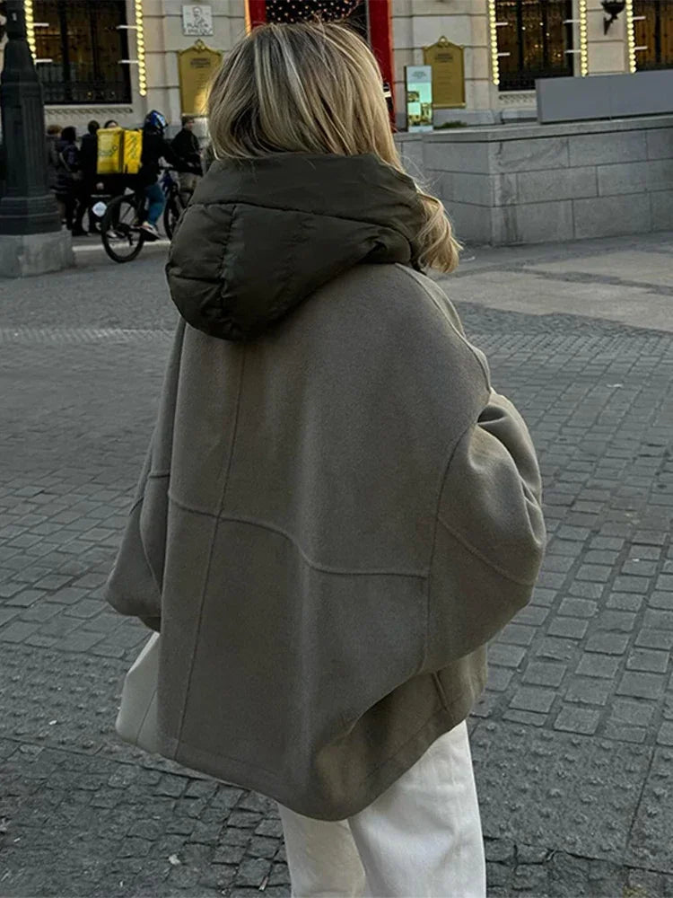Marie Hooded Jacket - Women's Fall and Winter Outerwear - Image 2