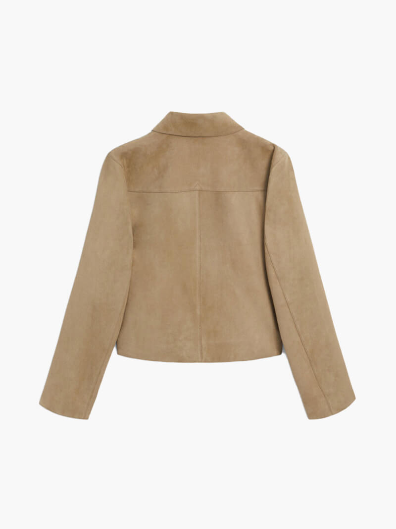 Marissa Faux Suede Jacket - Women's Fall and Winter Outerwear - Image 2