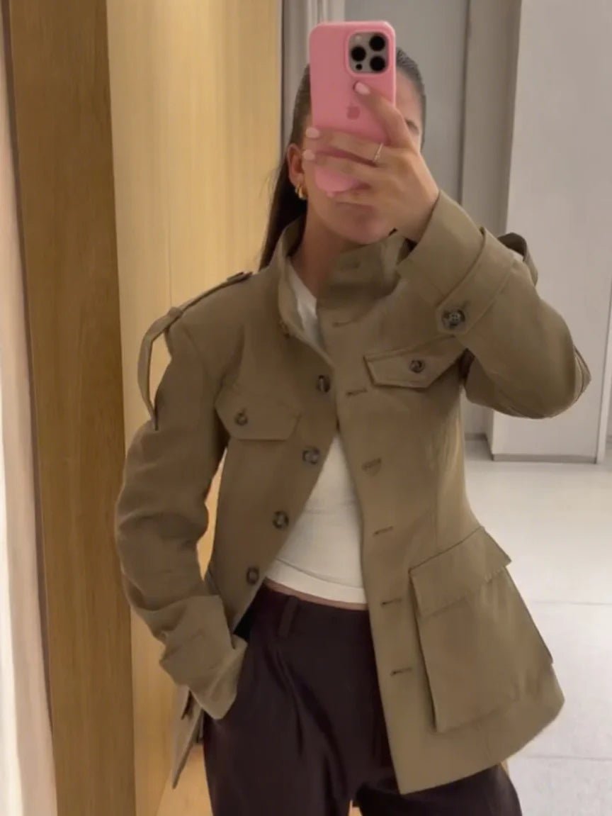 Melinda Slim Fit Trench Coat - Women's Fall and Winter Outerwear - Image 4