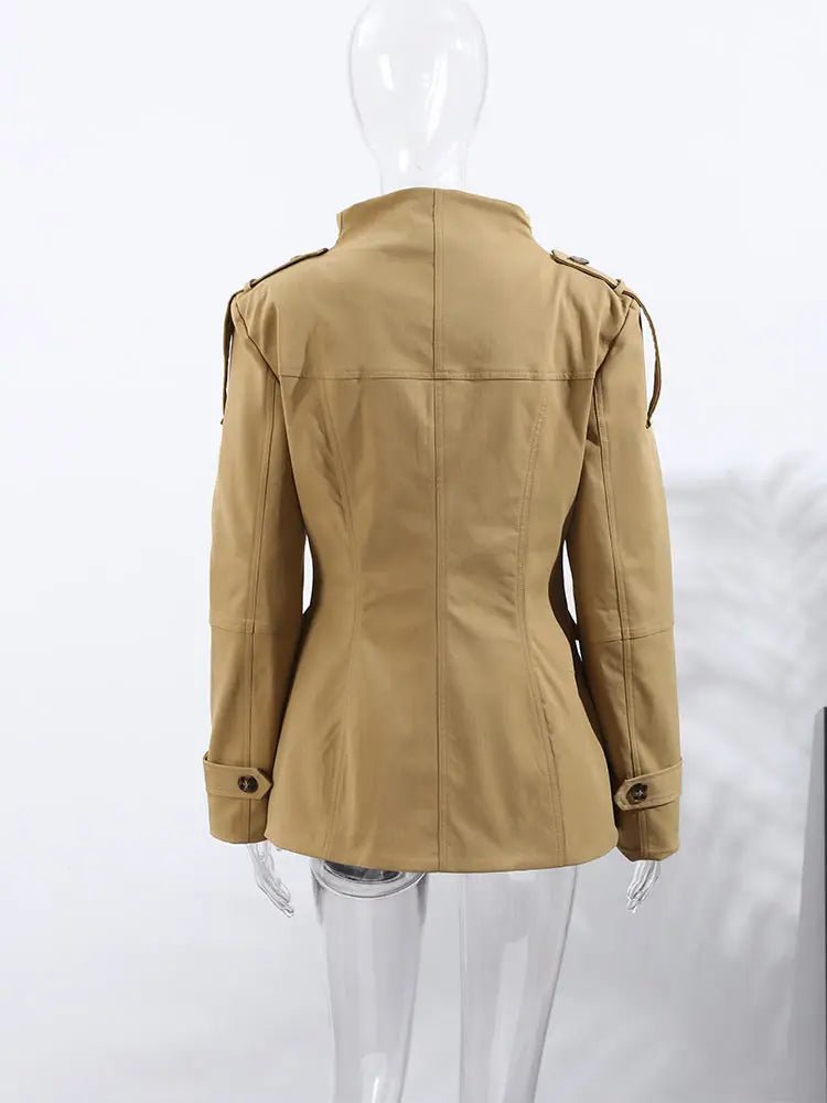 Melinda Slim Fit Trench Coat - Women's Fall and Winter Outerwear - Image 6