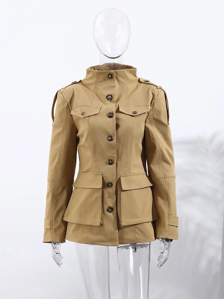 Melinda Slim Fit Trench Coat - Women's Fall and Winter Outerwear - Image 5