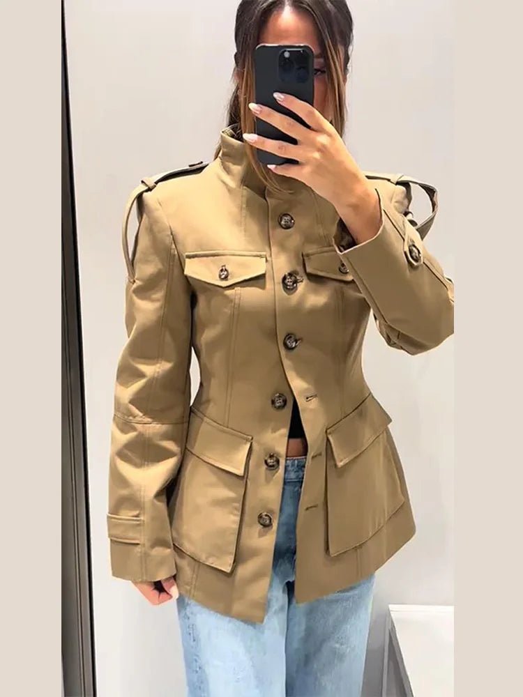 Melinda Slim Fit Trench Coat - Women's Fall and Winter Outerwear