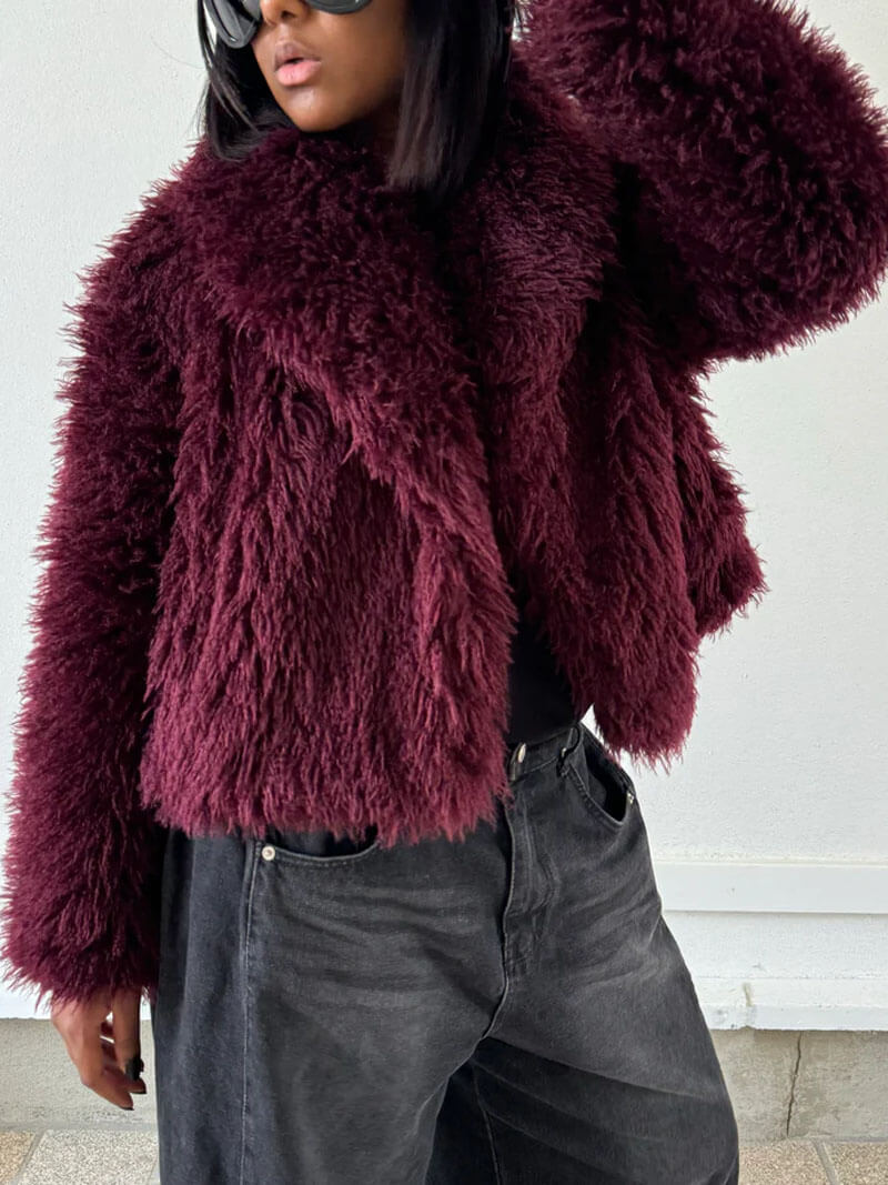Mia Faux Fur Jacket - Women's Fall and Winter Outerwear - Image 7
