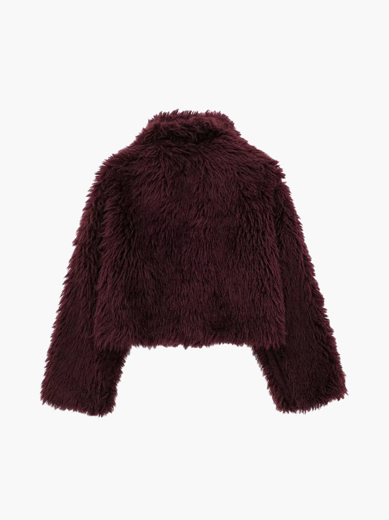 Mia Faux Fur Jacket - Women's Fall and Winter Outerwear - Image 5
