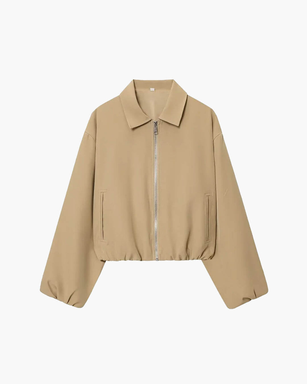 Midori Puff Sleeve Bomber Jacket - Women's Fall and Winter Outerwear - Image 6