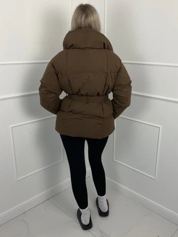 Aemilia Women's Puffer Jacket - Loose Fit Stand Collar Cotton Winter Outerwear - Image 9