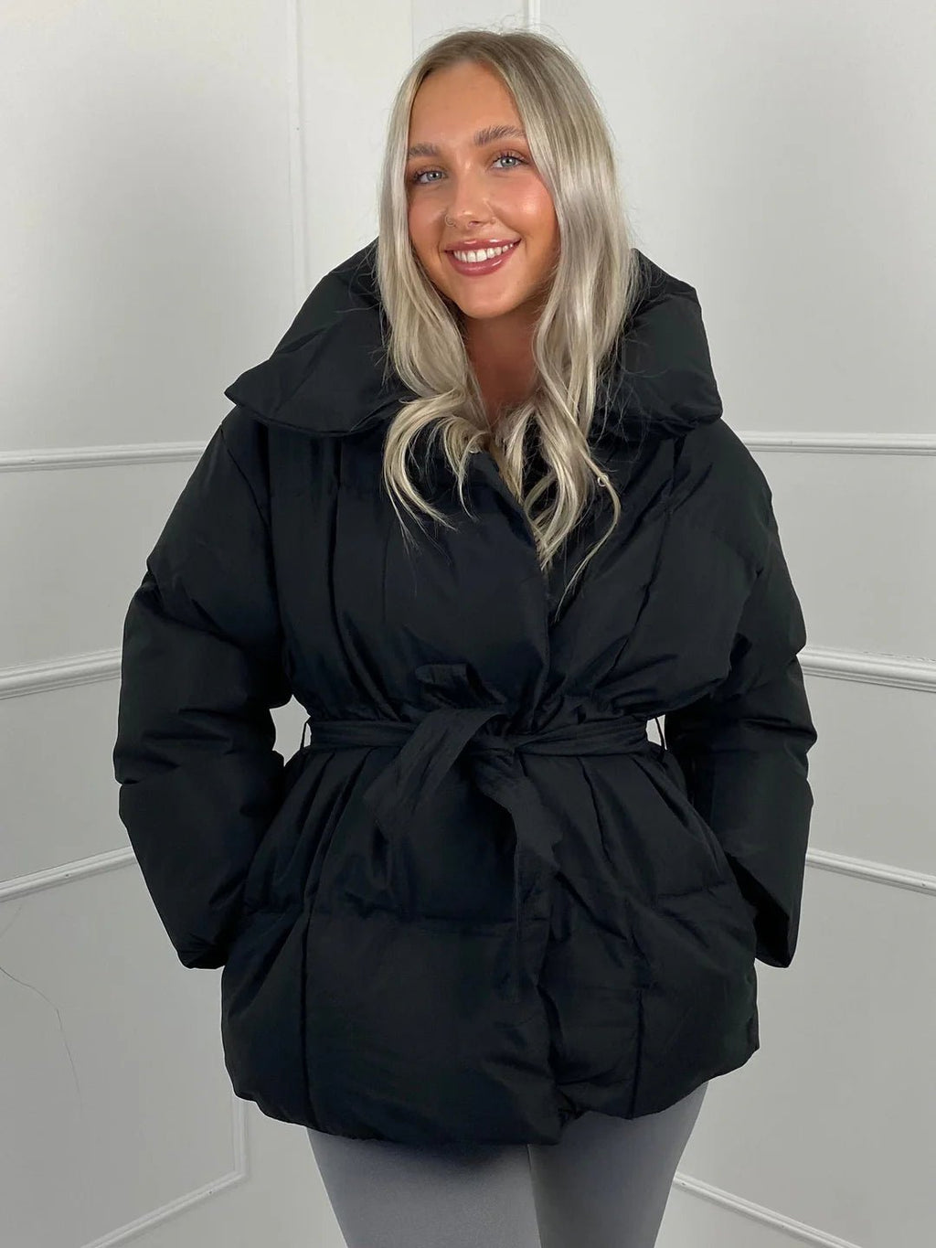 Aemilia Women's Puffer Jacket - Loose Fit Stand Collar Cotton Winter Outerwear - Image 13