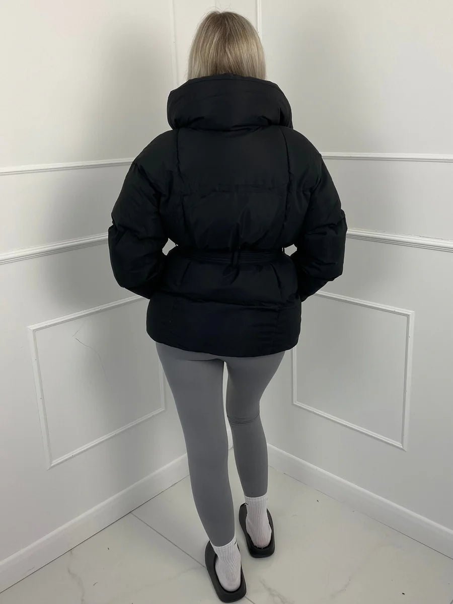 Aemilia Women's Puffer Jacket - Loose Fit Stand Collar Cotton Winter Outerwear - Image 15