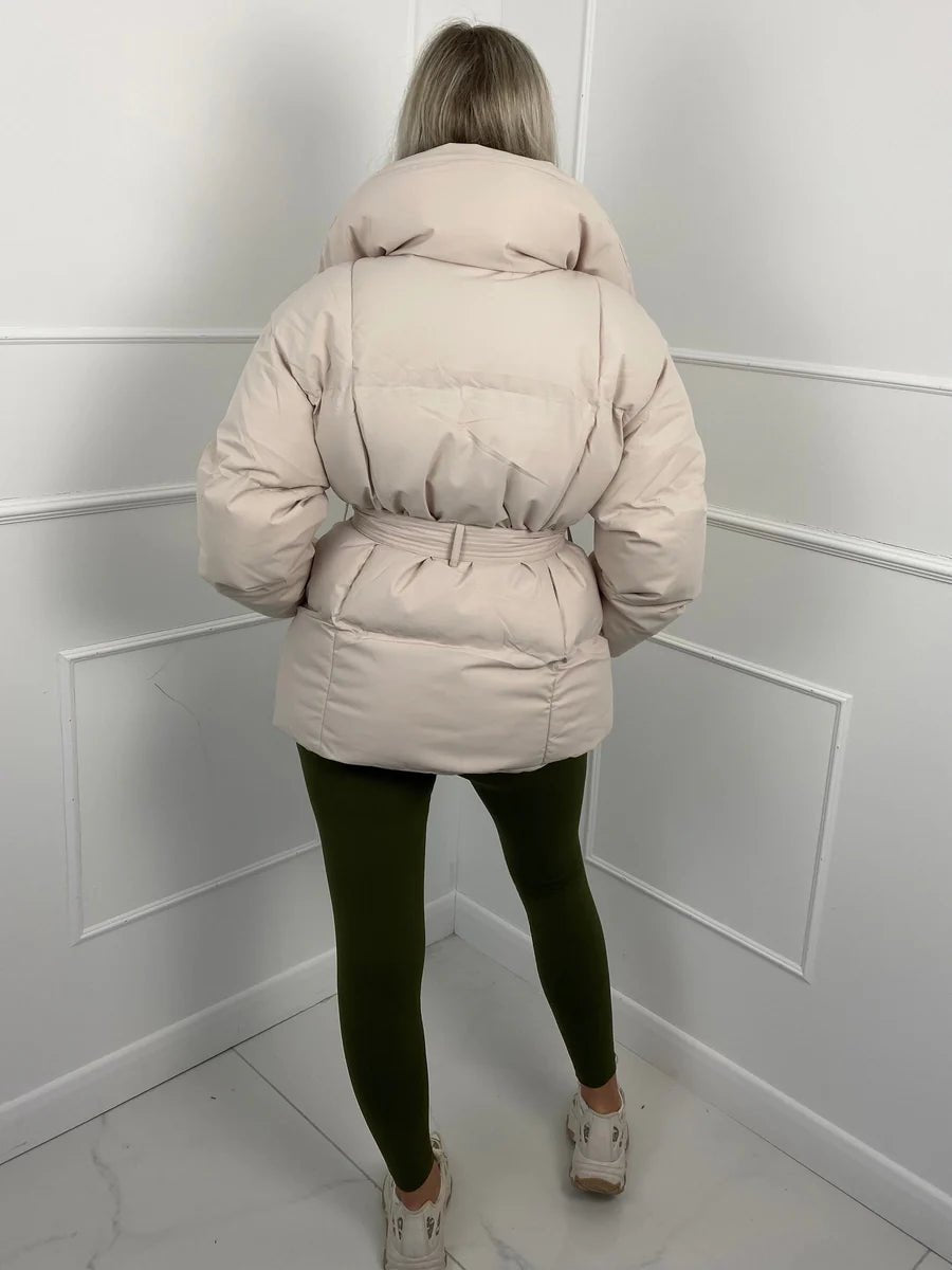 Aemilia Women's Puffer Jacket - Loose Fit Stand Collar Cotton Winter Outerwear - Image 5