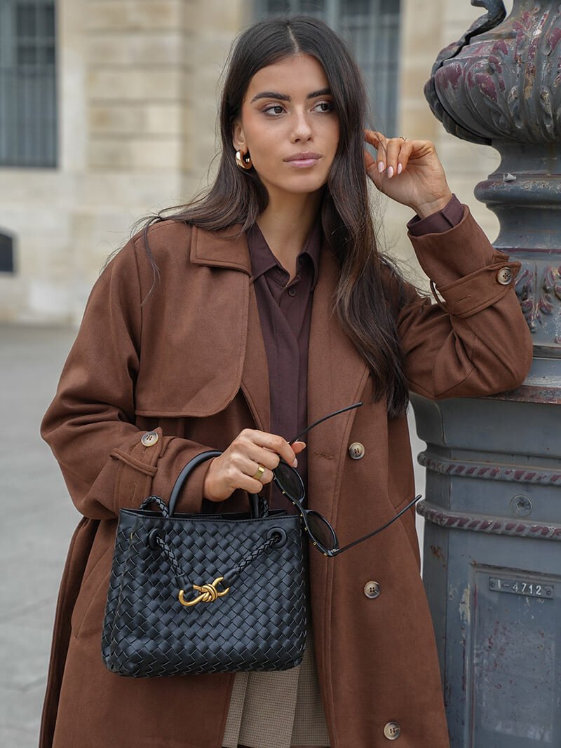 Molly faux suede Trenchcoat - Women's Fall and Winter Outerwear - Image 8
