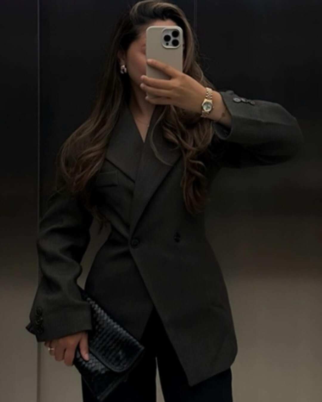 Myrna Notch Lapel Cinched Blazer - Women's Fall and Winter Outerwear - Image 6