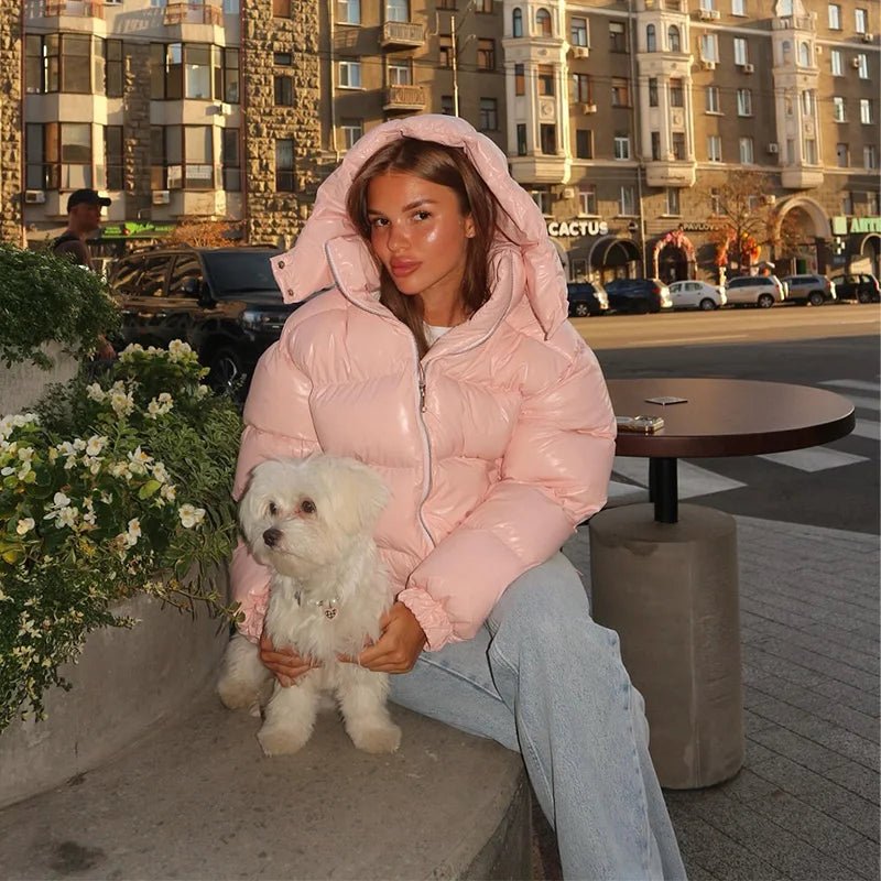 Nica Women's Hooded Puffer Jacket - Cotton Winter Coat with Hood - Image 8