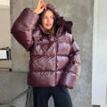 Nica Women's Hooded Puffer Jacket - Cotton Winter Coat with Hood