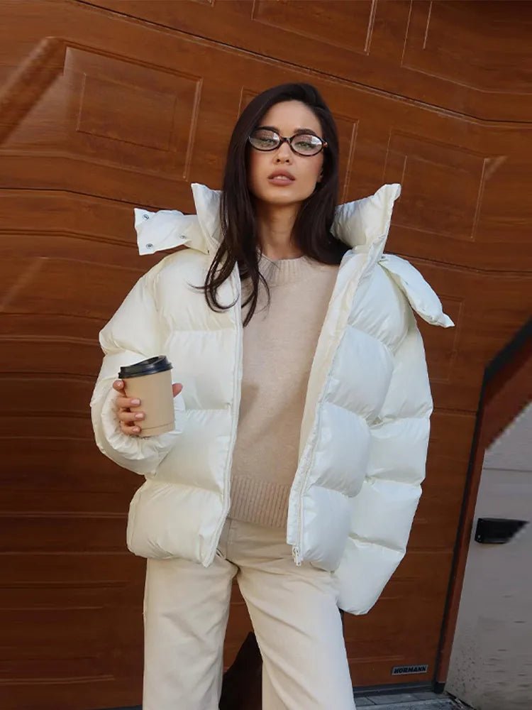 Nica Women's Hooded Puffer Jacket - Cotton Winter Coat with Hood - Image 16