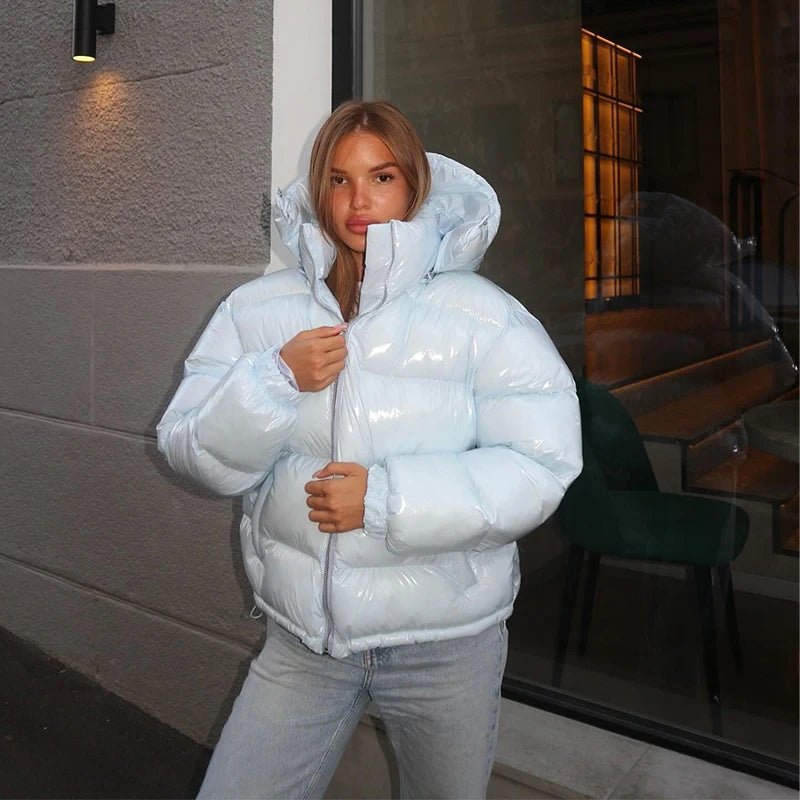 Nica Women's Hooded Puffer Jacket - Cotton Winter Coat with Hood - Image 9