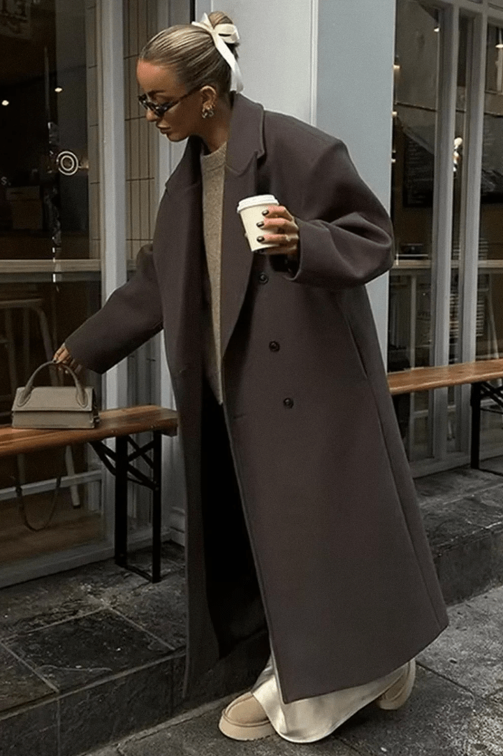 Nicole Maxi Coat - Women's Fall and Winter Outerwear - Image 4