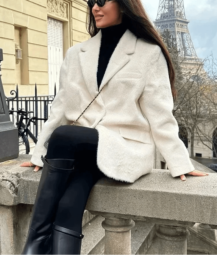 Noemi Structured Blazer - Women's Fall and Winter Outerwear - Image 6