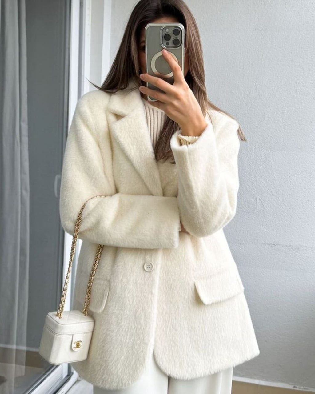 Noemi Structured Blazer - Women's Fall and Winter Outerwear - Image 2