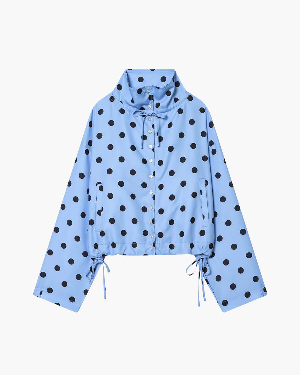 Patricia Polka Dot High Collar Jacket - Women's Fall and Winter Outerwear - Image 7