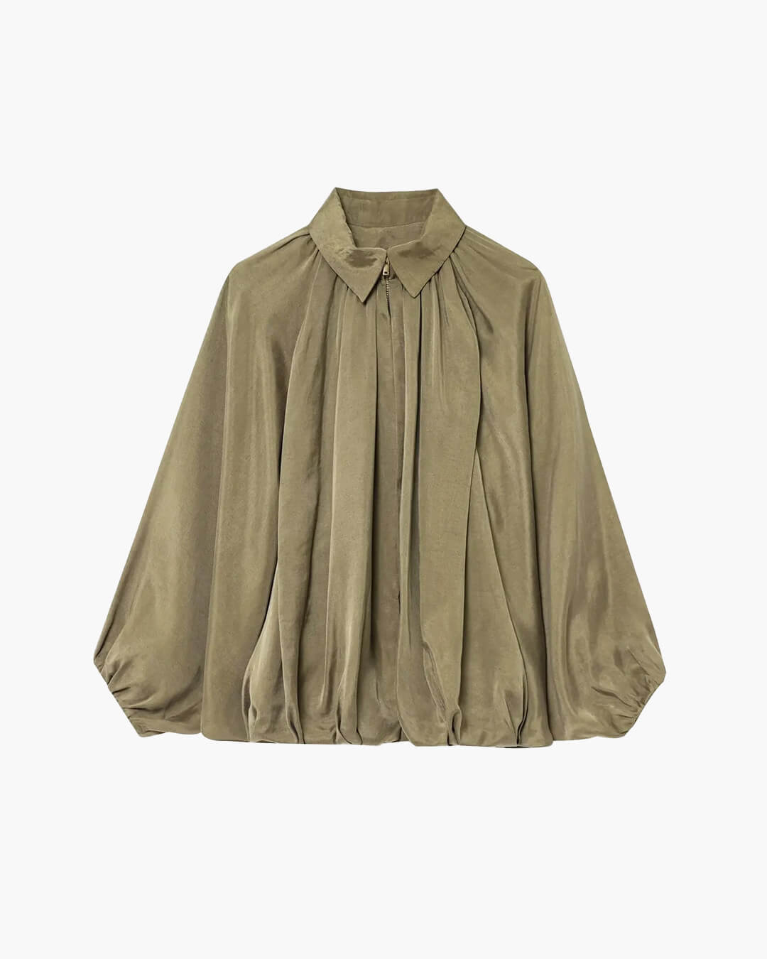 Ritchel Zip Up Pleated Jacket - Women's Fall and Winter Outerwear - Image 13