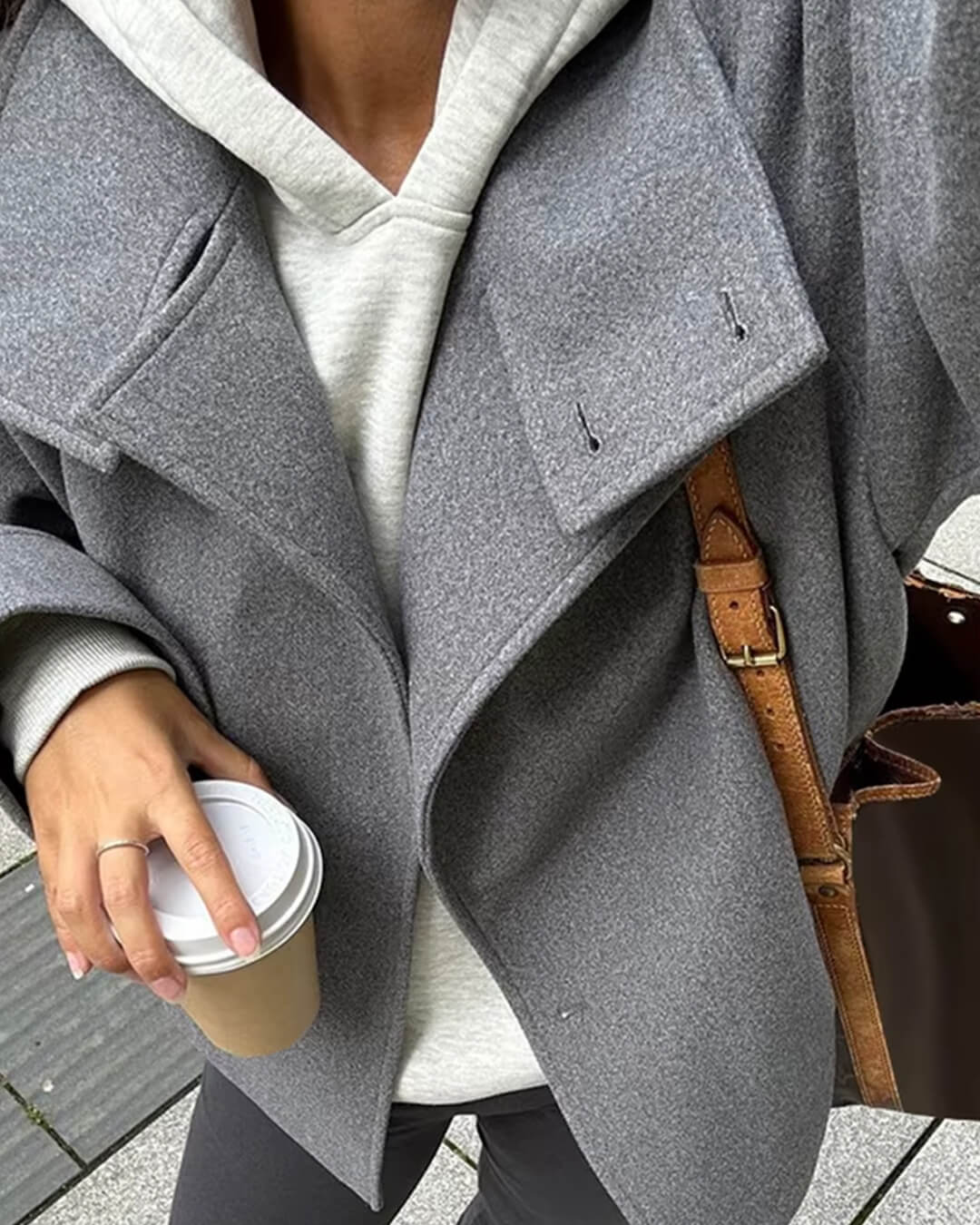Rosalia Elegant Stand Collar Short Jacket - Chic Spring Autumn Coat for Women - Image 2
