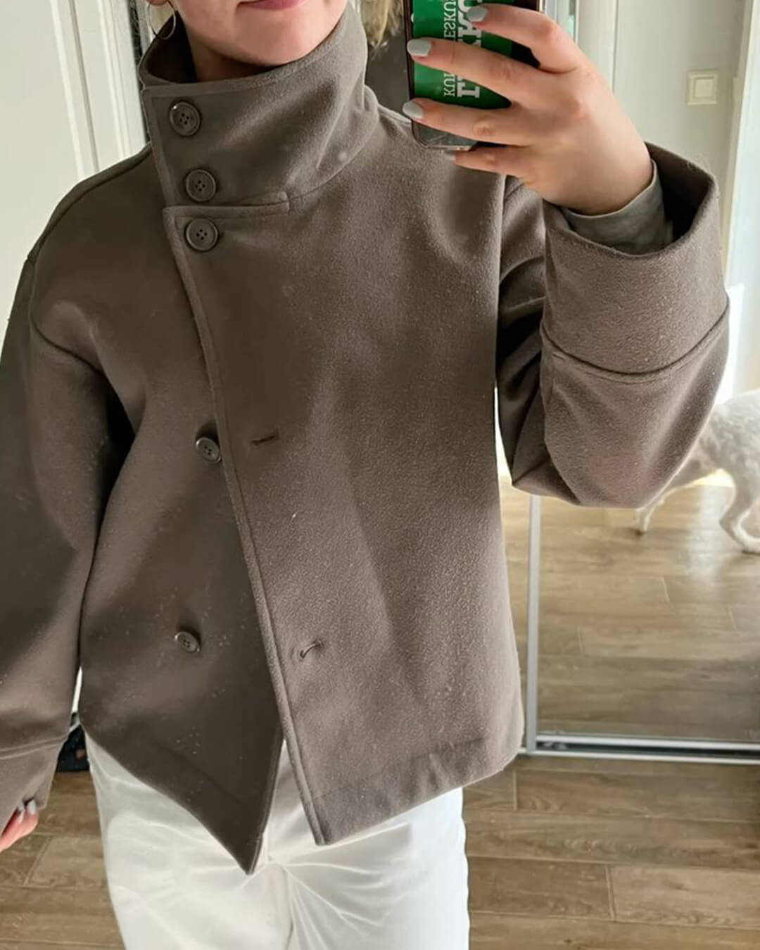 Rosalia Elegant Stand Collar Short Jacket - Chic Spring Autumn Coat for Women - Image 4