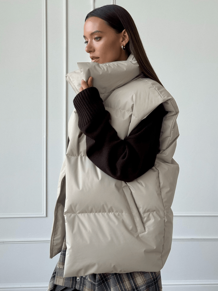 Sabrina Puffer Vest - Women's Fall and Winter Outerwear - Image 6