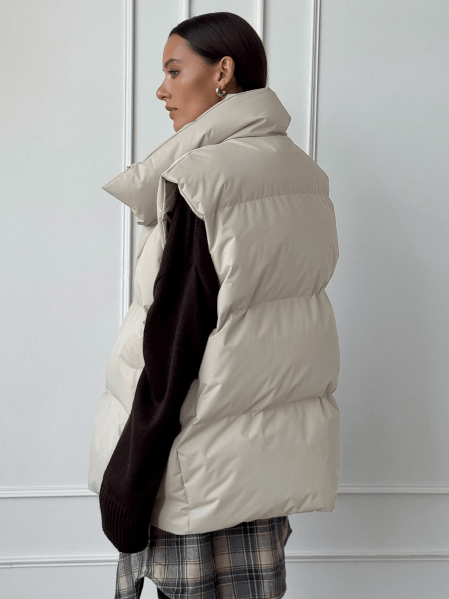 Sabrina Puffer Vest - Women's Fall and Winter Outerwear - Image 5