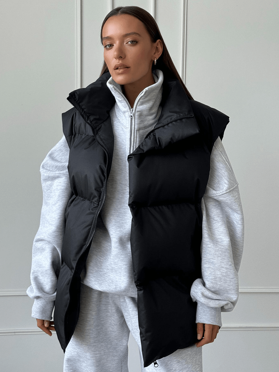 Sabrina Puffer Vest - Women's Fall and Winter Outerwear - Image 4