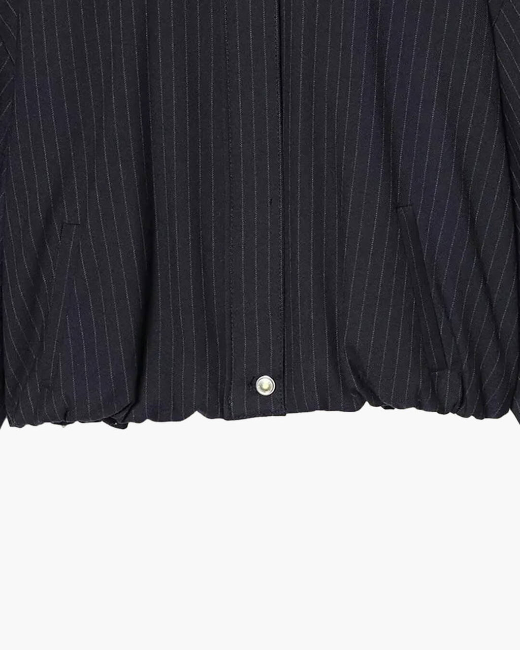 Selena Striped Stand Collar Jacket - Women's Fall and Winter Outerwear - Image 9