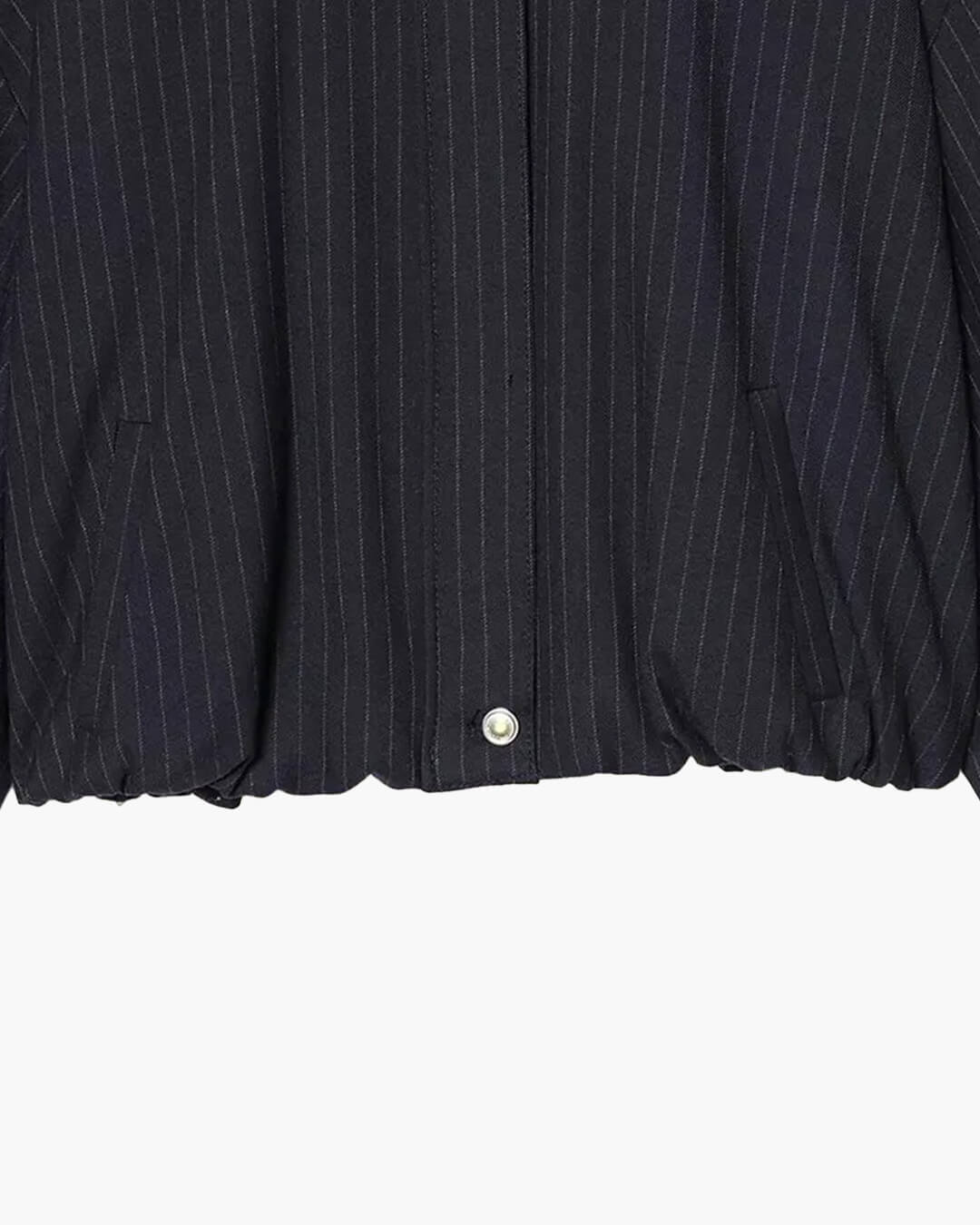 Selena Striped Stand Collar Jacket - Women's Fall and Winter Outerwear - Image 9