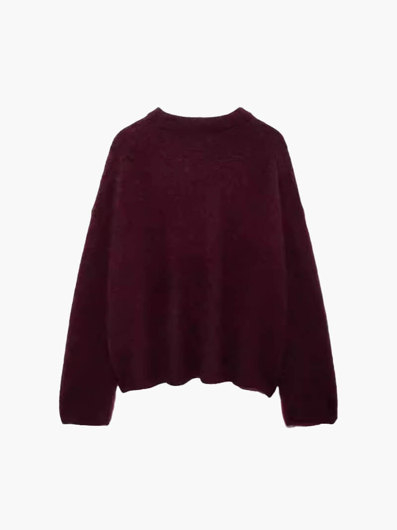 Shiela Burgundy Pullover - Women's Fall and Winter Outerwear