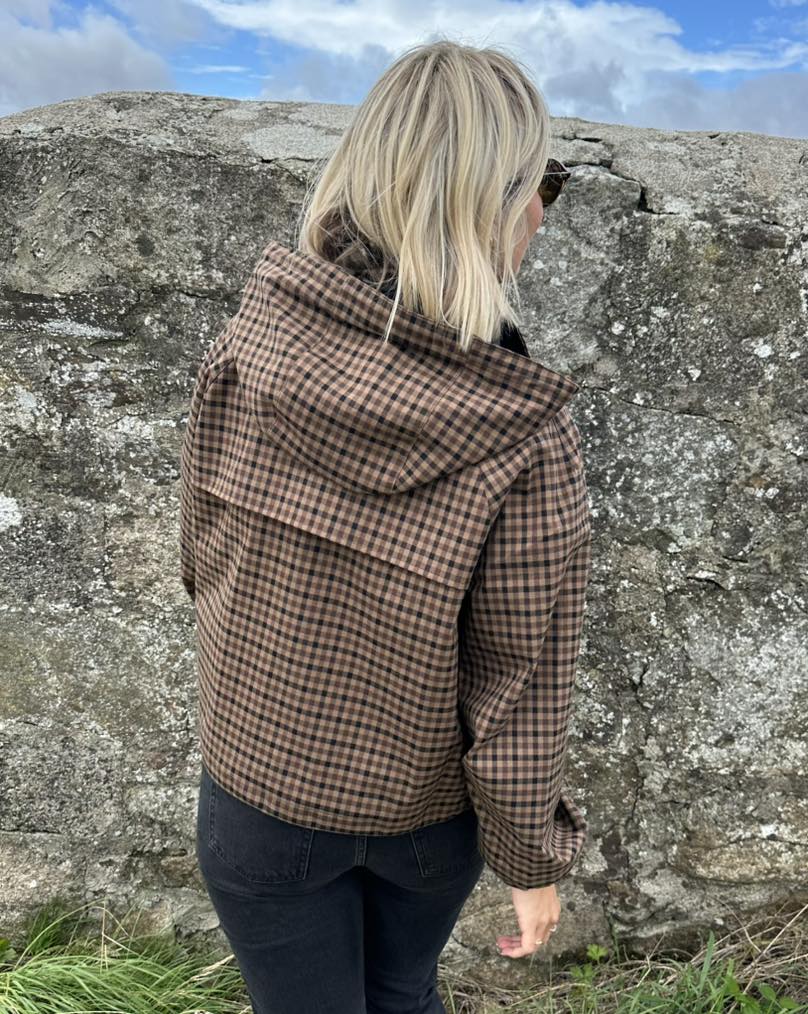 Shirley Hooded Plaid Shirt Jacket - Women's Fall and Winter Outerwear - Image 4
