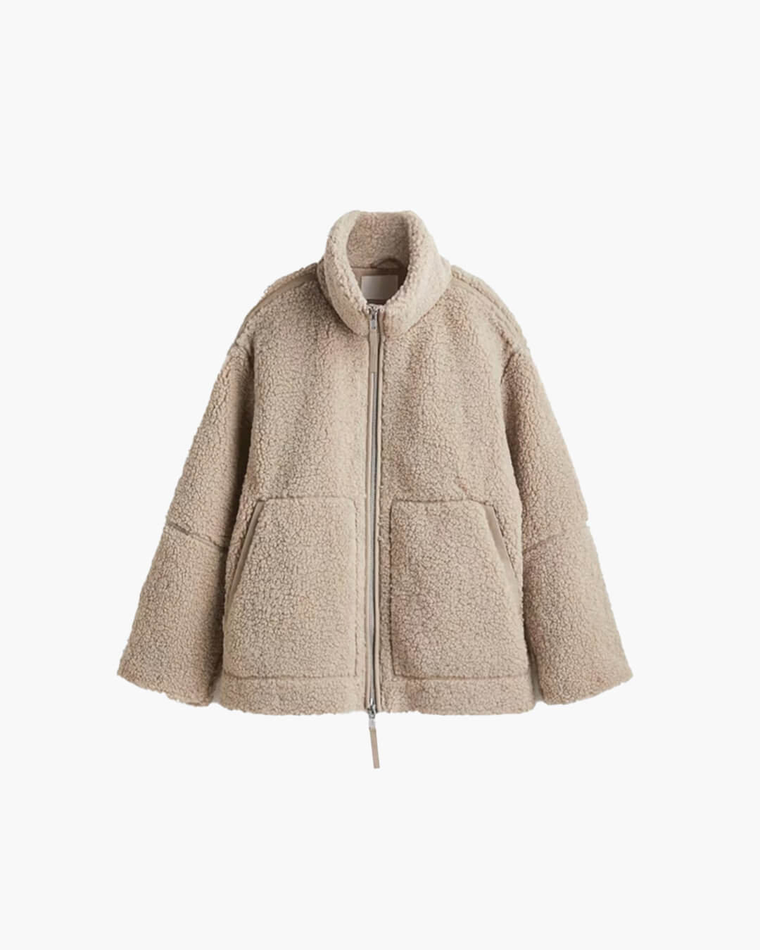 Tidy Zip Up Teddy Jacket - Women's Fall and Winter Outerwear - Image 2