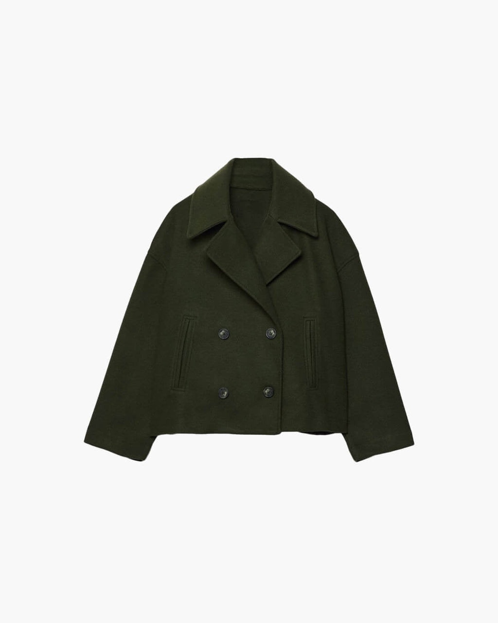 Suzane Women's Short Double-Breasted Coat - Spring Outerwear Jacket - Image 11
