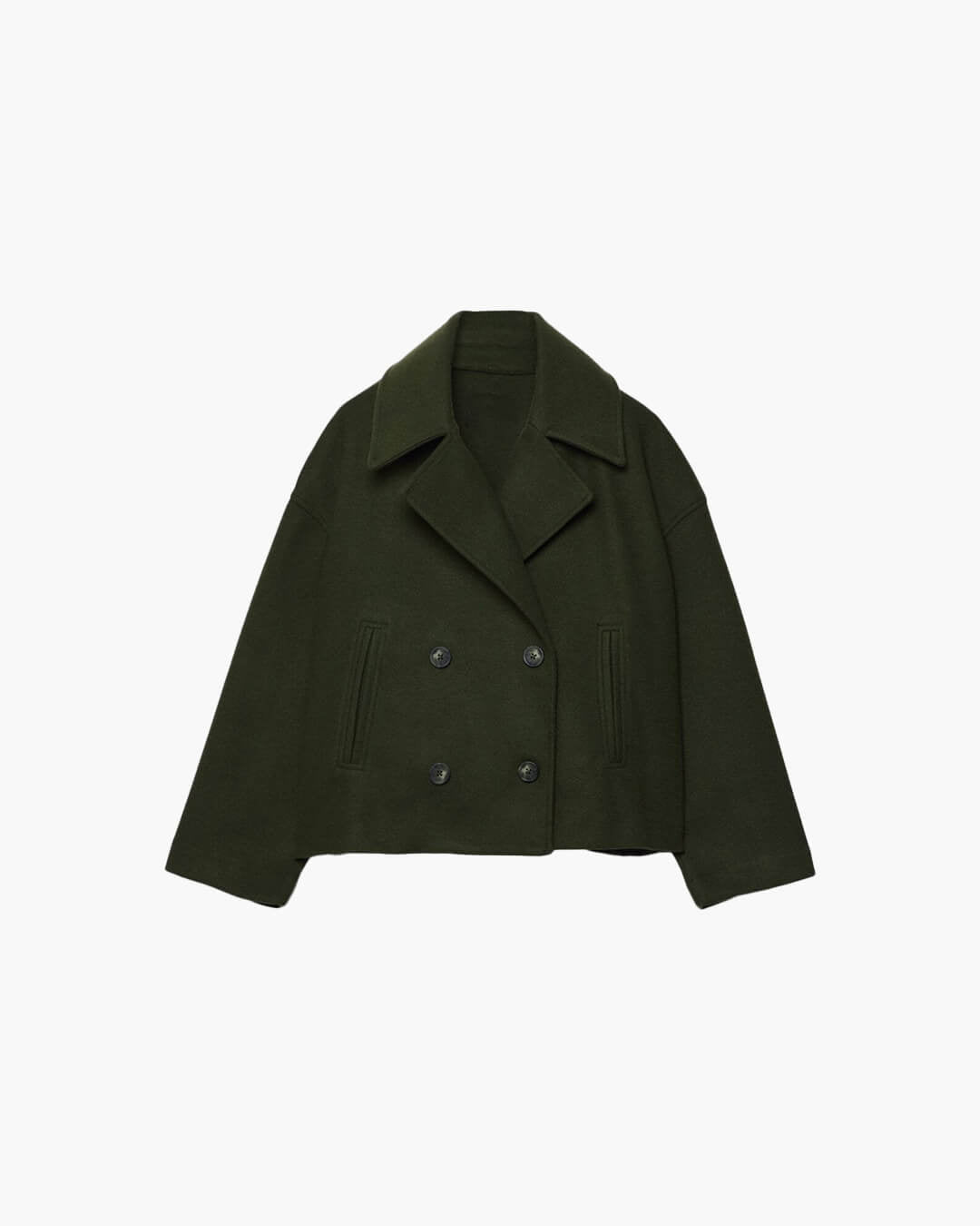 Suzane Women's Short Double-Breasted Coat - Spring Outerwear Jacket - Image 11