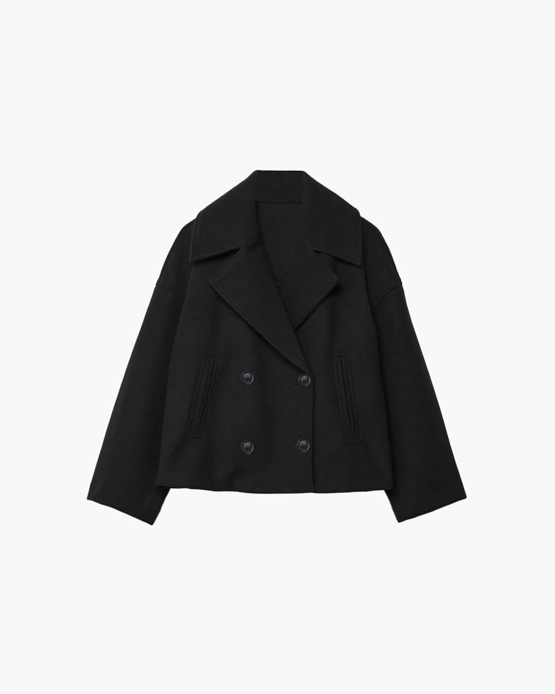 Suzane Women's Short Double-Breasted Coat - Spring Outerwear Jacket - Image 6