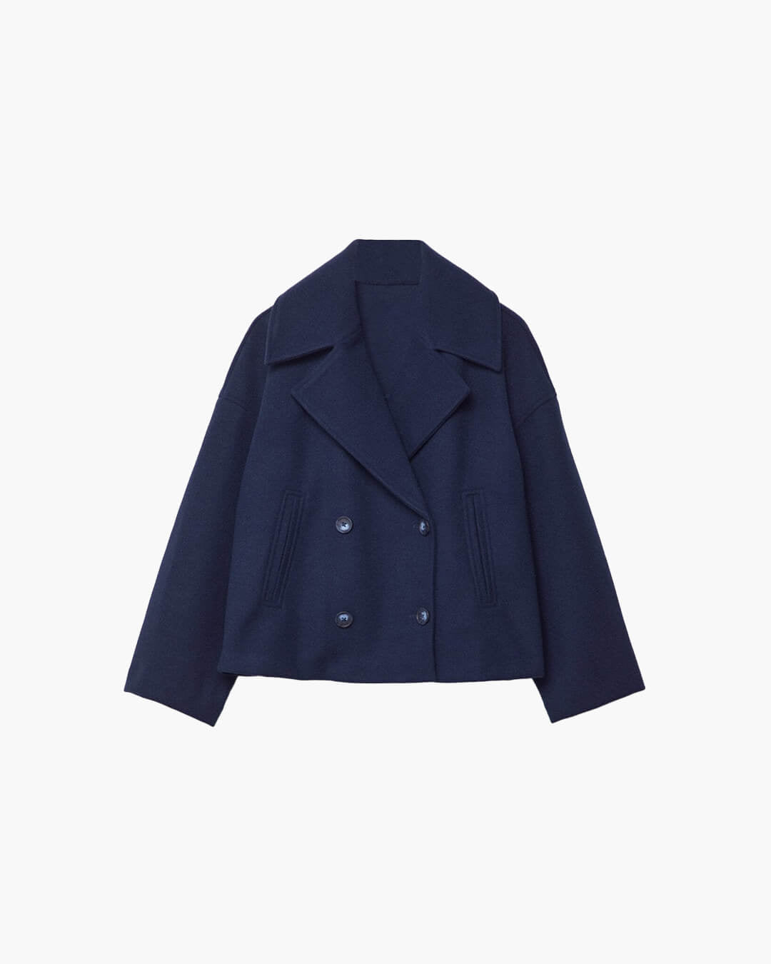 Suzane Women's Short Double-Breasted Coat - Spring Outerwear Jacket
