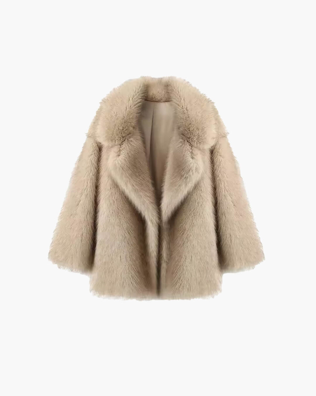 Tilda Faux Fur Coat - Cozy Statement Winter Coat, Brown or Beige - Image 6